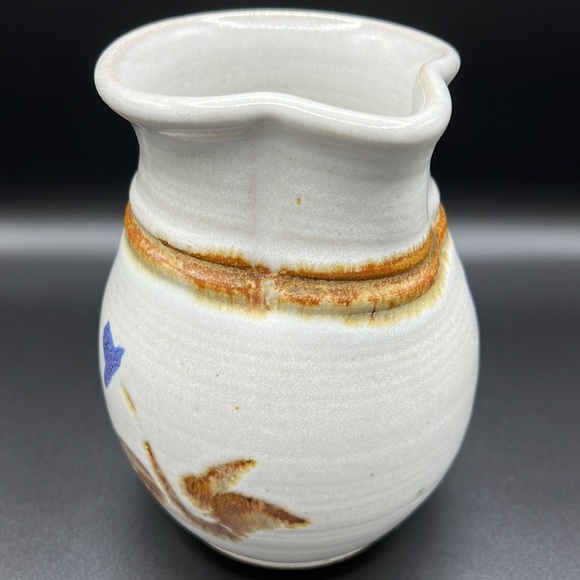 Studio Pottery Handmade Ceramic Pitcher 7.5 in - Picture 8 of 11